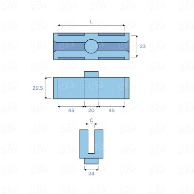 PATTINO FIAM L.140 C.9,5