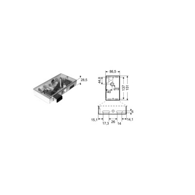 SERRATURA DMG 81/1PEA - PARTE ELETTRICA FISSA