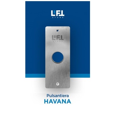 PULSANTIERA LISCIA HAVANA 90 X 220 MM 3 FORI D.32