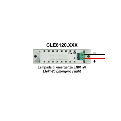 LAMPADA DI EMERGENZA DMG EN81-20 CLE8120.DOT 12VDC