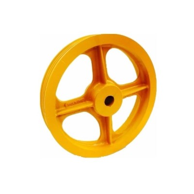 PULEGGIA DI TRAZIONE FORO GREZZO D.480 X 4 X 9-11 MM - FORO 40 MM - IN GHISA - GOLA 32°